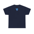 Blue Skeleton Cat Graphic Tee - Cute Creepy Kitty Shirt - 100% Cotton
