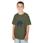 Kids Tee - "Born to Be a Gamer" Retro Game Controller Shirt - 100% Cotton / Cotton Blend
