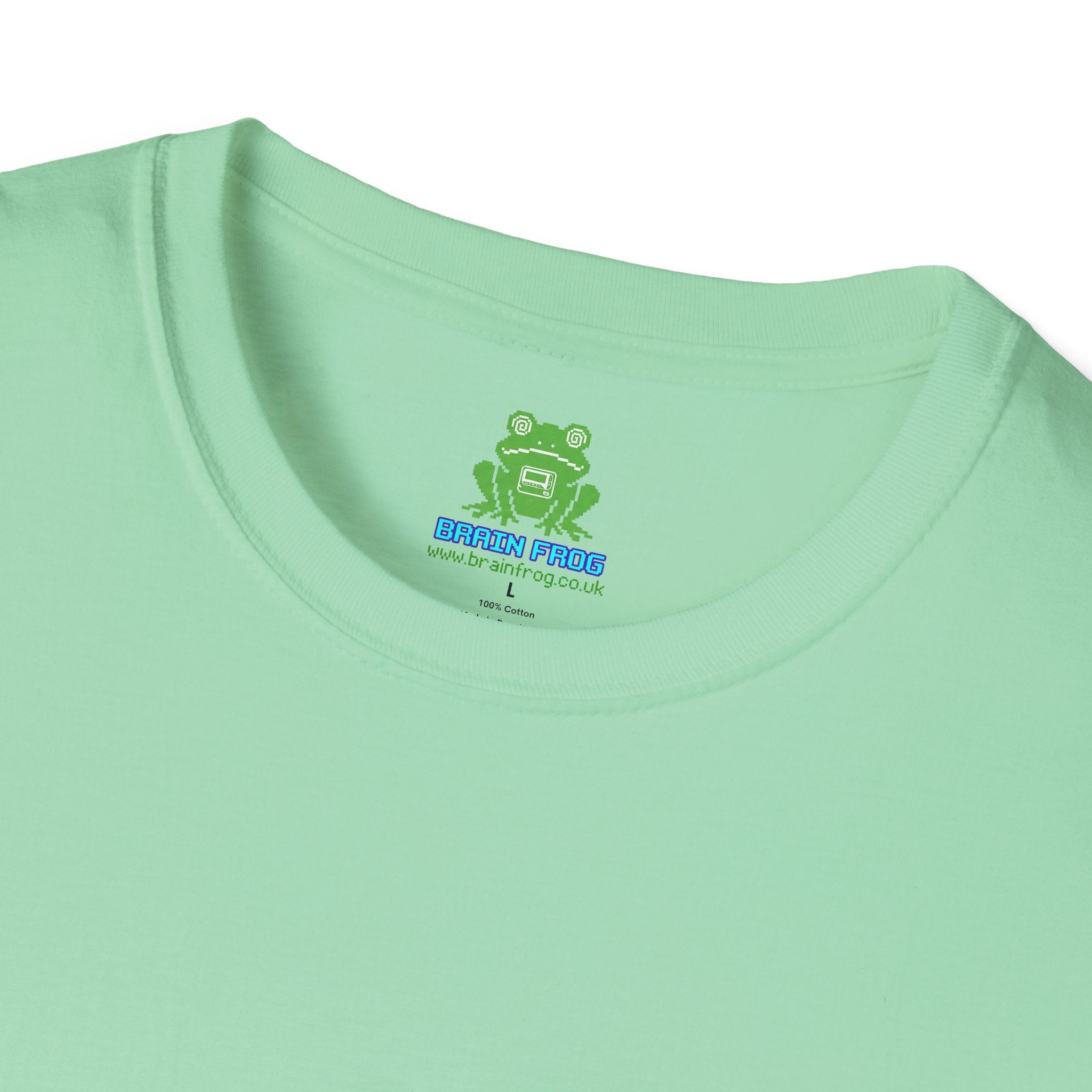Woman's Plain Tee - Brain Frog Woman's Softstyle Plain T-Shirt - 100% Cotton / Cotton Blend - Colour Set Two (17 Colours)