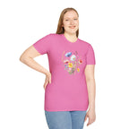 Floral Wildflower Bouquet T-Shirt - Pastel Garden Graphic Tee - 100% Cotton