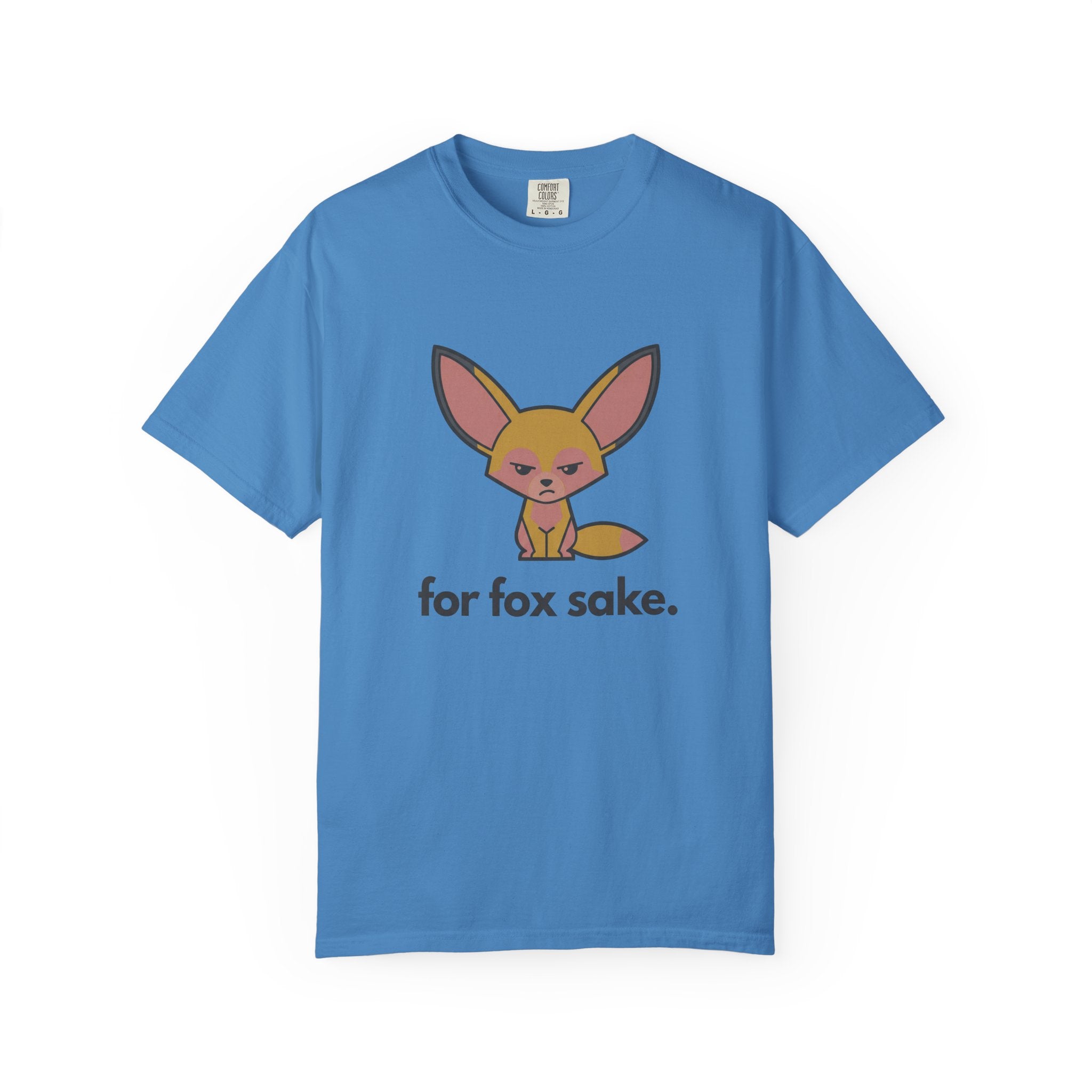 For Fox Sake T-Shirt - Cute Cartoon Fox Graphic Tee - 100% Cotton