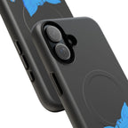 Blue Skeleton Cat Tough Magnetic Phone Case | Unique Design to Brain Frog