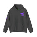 Purple Skeleton Cat Hoodie – Cute Spooky Graphic Sweatshirt - Unique Brand Design