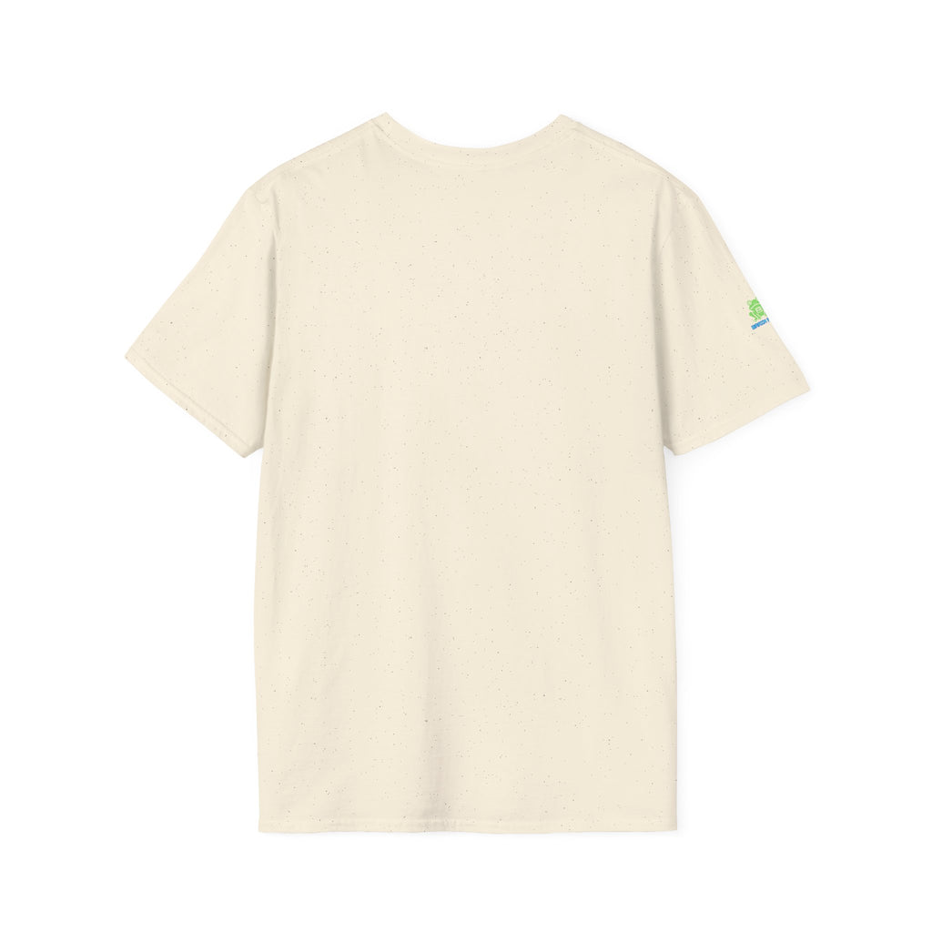 Brain Frog Design Signature T-Shirt - Small Green Brain Frog Logo Tee (Front Chest & Sleeve) - 100% Cotton