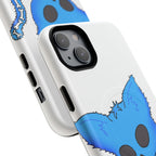 Blue Skeleton Cat Tough Magnetic Phone Case | Design by Jessica B