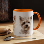 Westie Watercolor Accent Coffee Mug - Cute West Highland Terrier Dog Lover Gift (11/15oz)