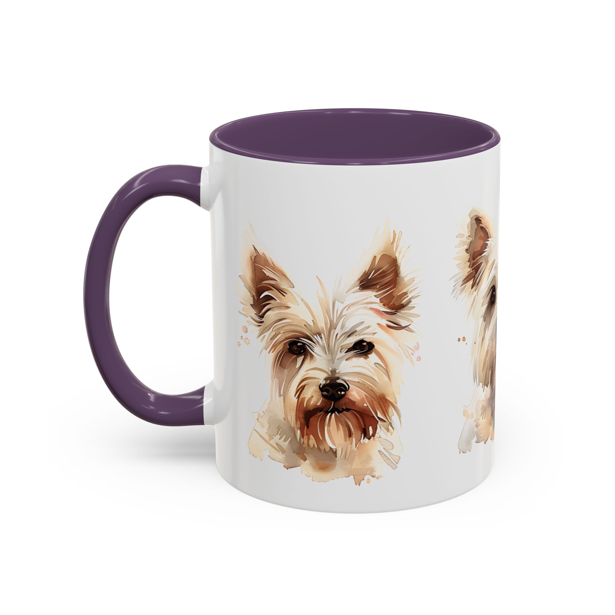 Westie Watercolor Accent Coffee Mug - Cute West Highland Terrier Dog Lover Gift (11/15oz)