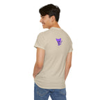 Purple Skeleton Cat Graphic Tee - Cute Creepy Kitty Shirt - 100% Cotton