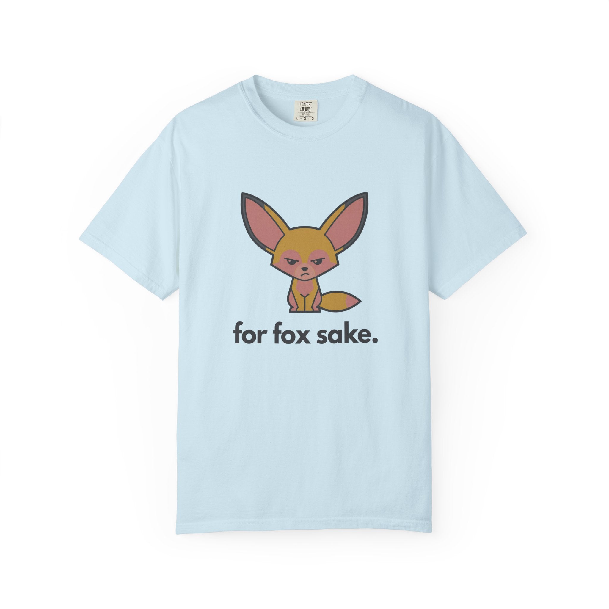 For Fox Sake T-Shirt - Cute Cartoon Fox Graphic Tee - 100% Cotton