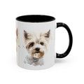 Westie Watercolor Accent Coffee Mug - Cute West Highland Terrier Dog Lover Gift (11/15oz)