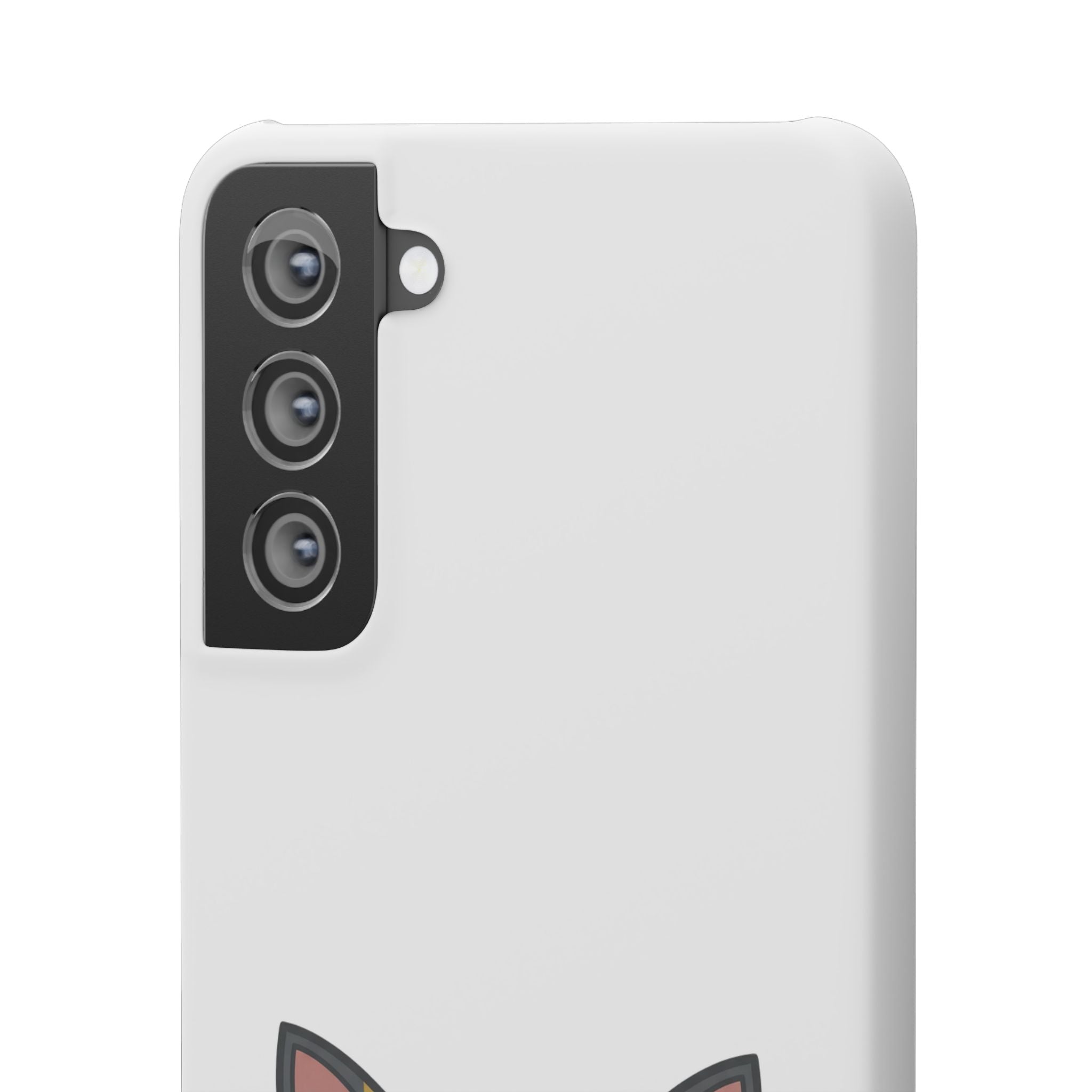 Phone Case — Cute 'for fox sake.' Cartoon Fox Protective Snap Case