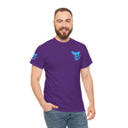 Blue Skeleton Cat Graphic Tee - Cute Creepy Kitty Shirt - 100% Cotton