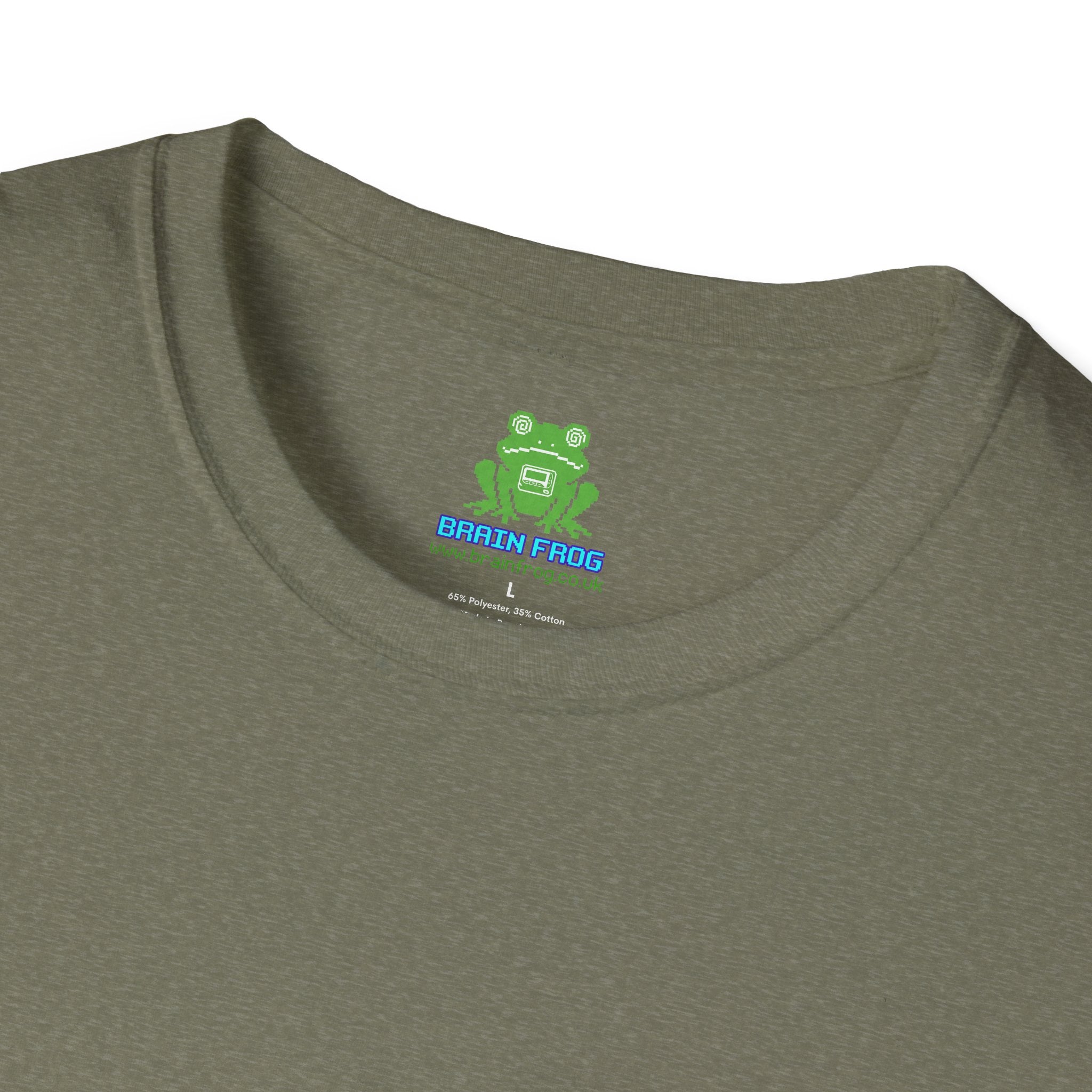 Woman's Plain Tee - Brain Frog Woman's Softstyle Plain T-Shirt - 100% Cotton / Cotton Blend - White / Black / Navy / Grey - 12 colours available