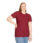 Brain Frog Design Signature T-Shirt - Small Green Brain Frog Logo Tee (Front Chest & Sleeve) - 100% Cotton