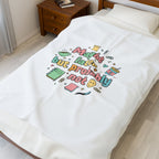'Maybe later, but probably not' Velveteen Plush Blanket