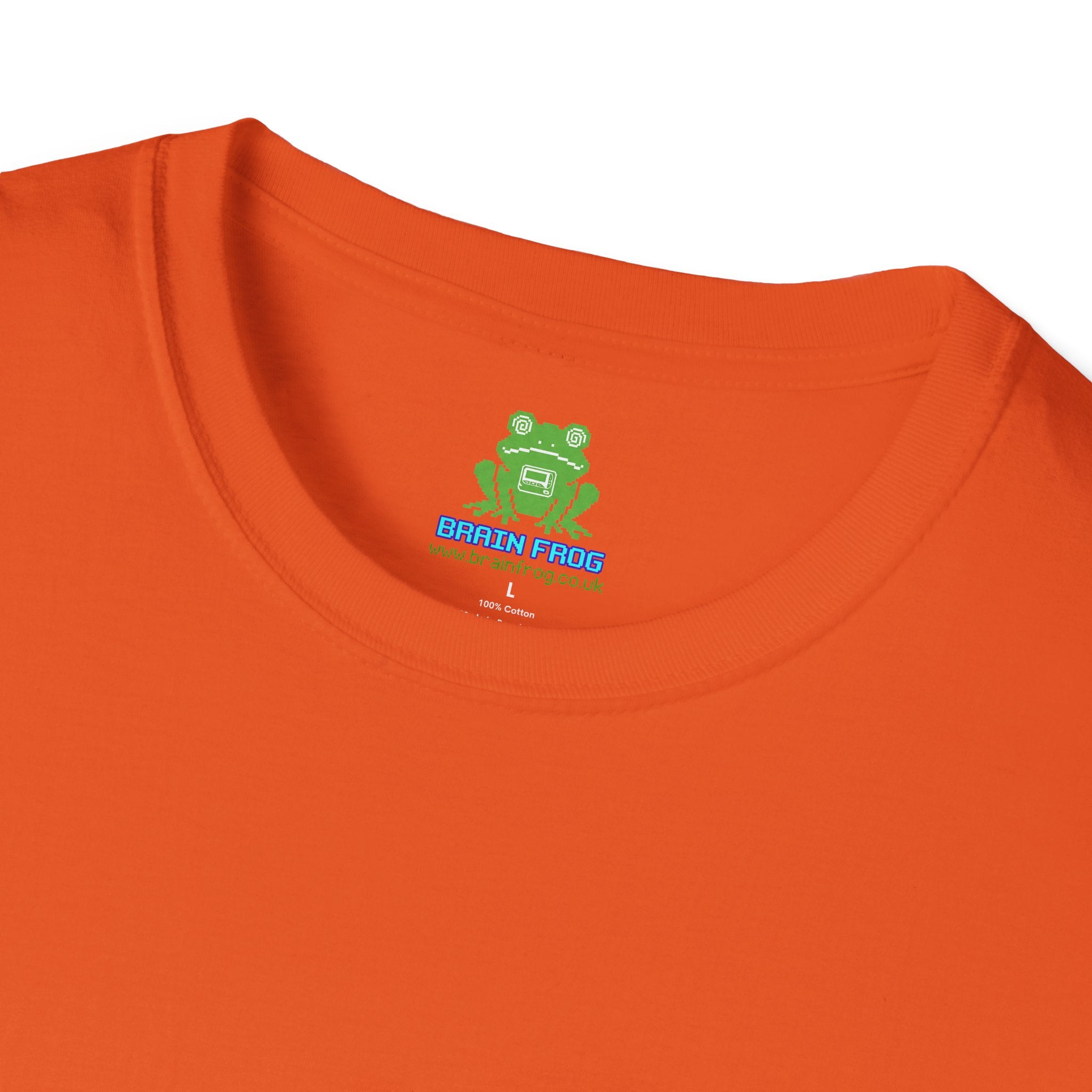 Men's Plain Tee - Brain Frog Men's Softstyle Plain T-Shirt - 100% Cotton / Cotton Blend - Colour Set One (16 Colours)