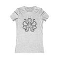 Women's Octopus Tee - Geometric Line Art Sea Creature T-Shirt - 100% Cotton / Cotton Blend