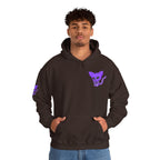 Purple Skeleton Cat Hoodie – Cute Spooky Graphic Sweatshirt - Unique Brand Design