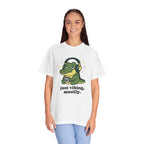 Just Vibing, Mostly Crocodile T-Shirt - 100% Cotton