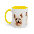 Westie Watercolor Accent Coffee Mug - Cute West Highland Terrier Dog Lover Gift (11/15oz)
