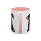 Staffy Dog Portrait Accent Coffee Mug (11/15oz) - Staffordshire Bull Terrier Portrait Mug