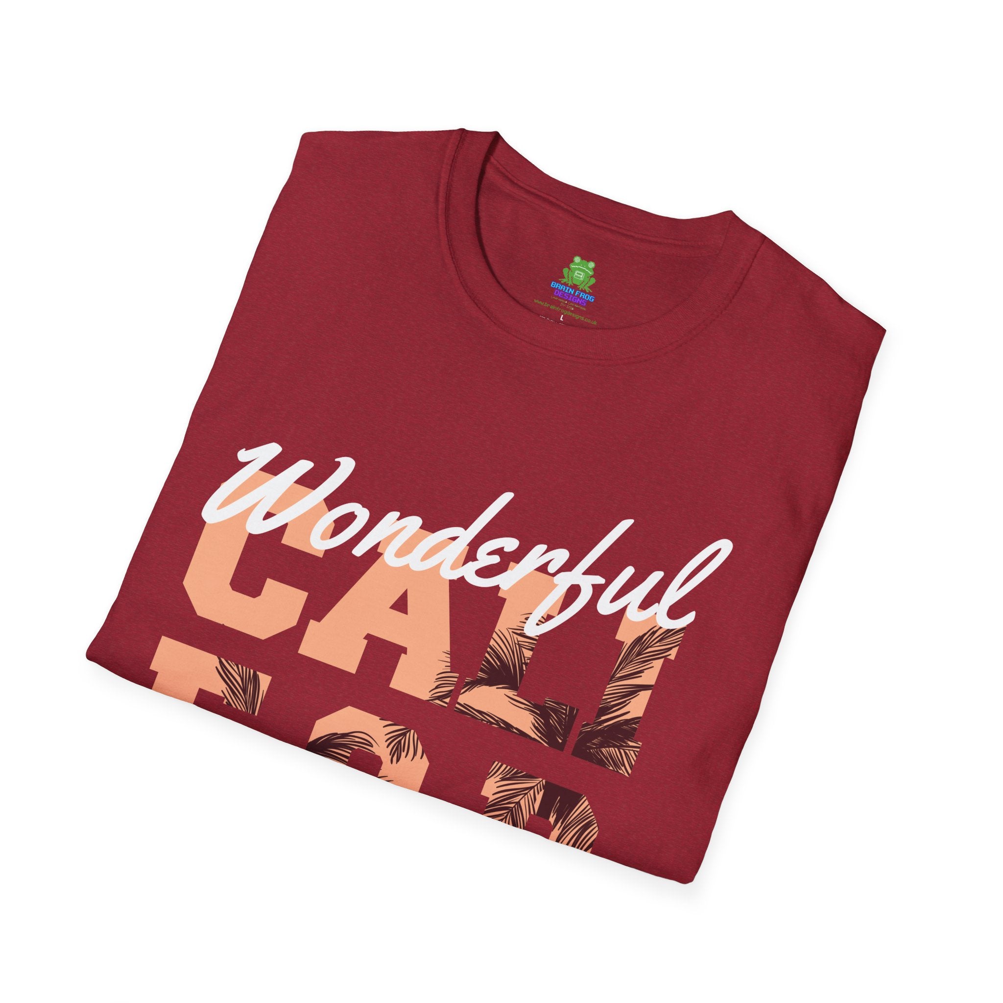 California Palm Photo Tee - Vintage Sunset Graphic T-Shirt - 100% Cotton