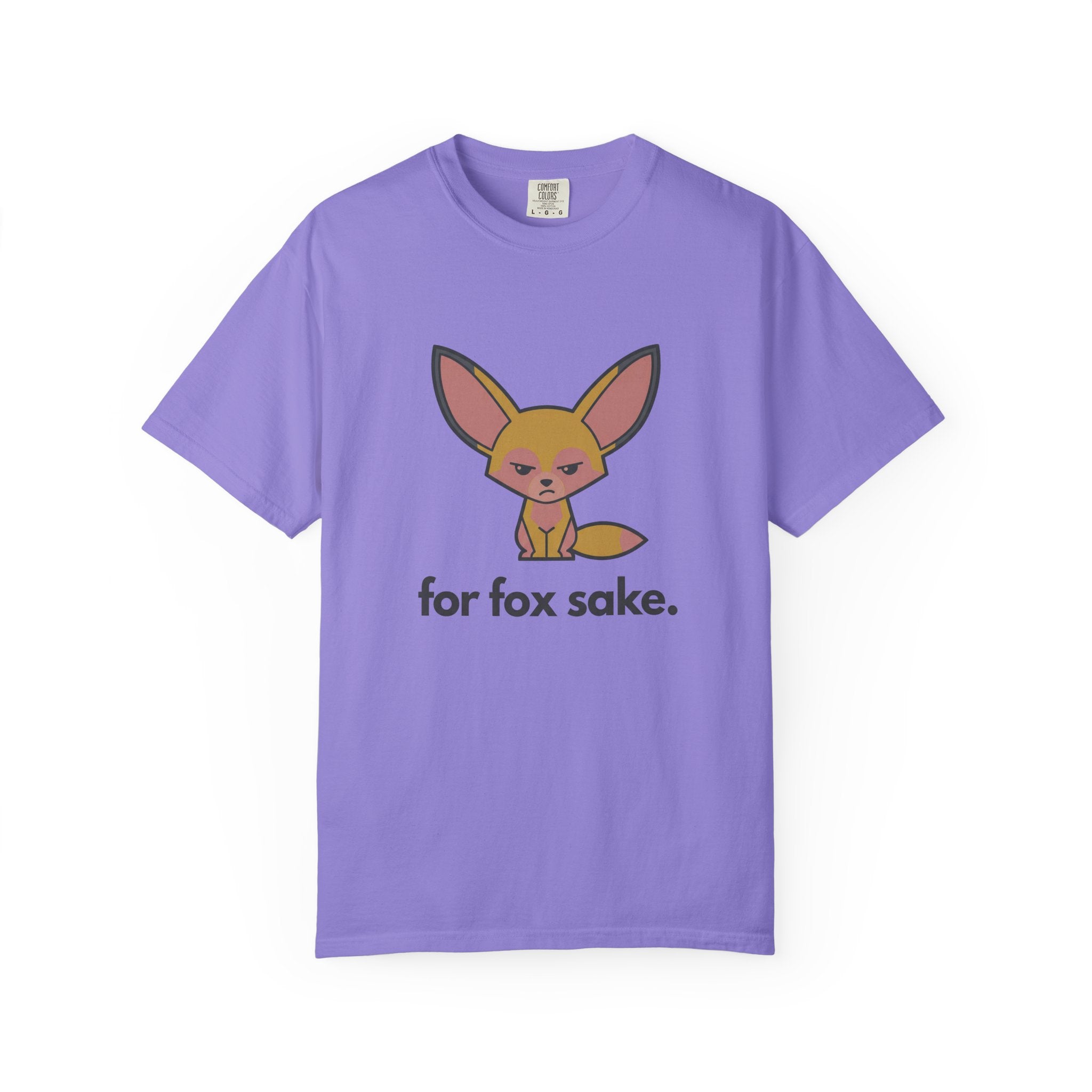 For Fox Sake T-Shirt - Cute Cartoon Fox Graphic Tee - 100% Cotton