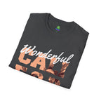 California Palm Photo Tee - Vintage Sunset Graphic T-Shirt - 100% Cotton