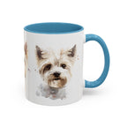 Westie Watercolor Accent Coffee Mug - Cute West Highland Terrier Dog Lover Gift (11/15oz)