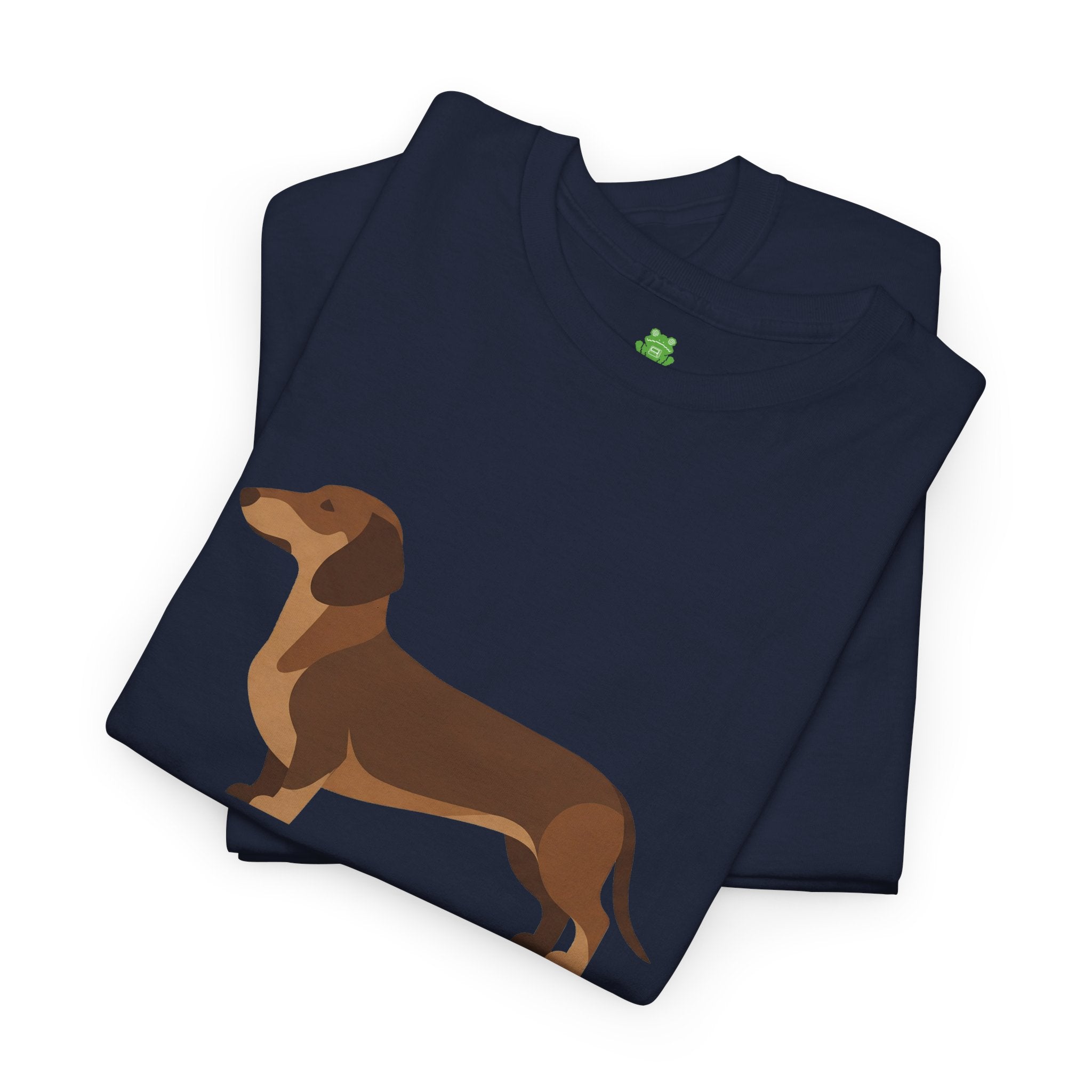 Dachshund Dog T‑Shirt — Cute Brown Sausage Dog Graphic Tee - 100% Cotton