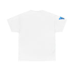 Blue Skeleton Cat Graphic Tee - Cute Creepy Kitty Shirt - 100% Cotton