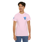 Blue Skeleton Cat Graphic Tee - Cute Creepy Kitty Shirt - 100% Cotton