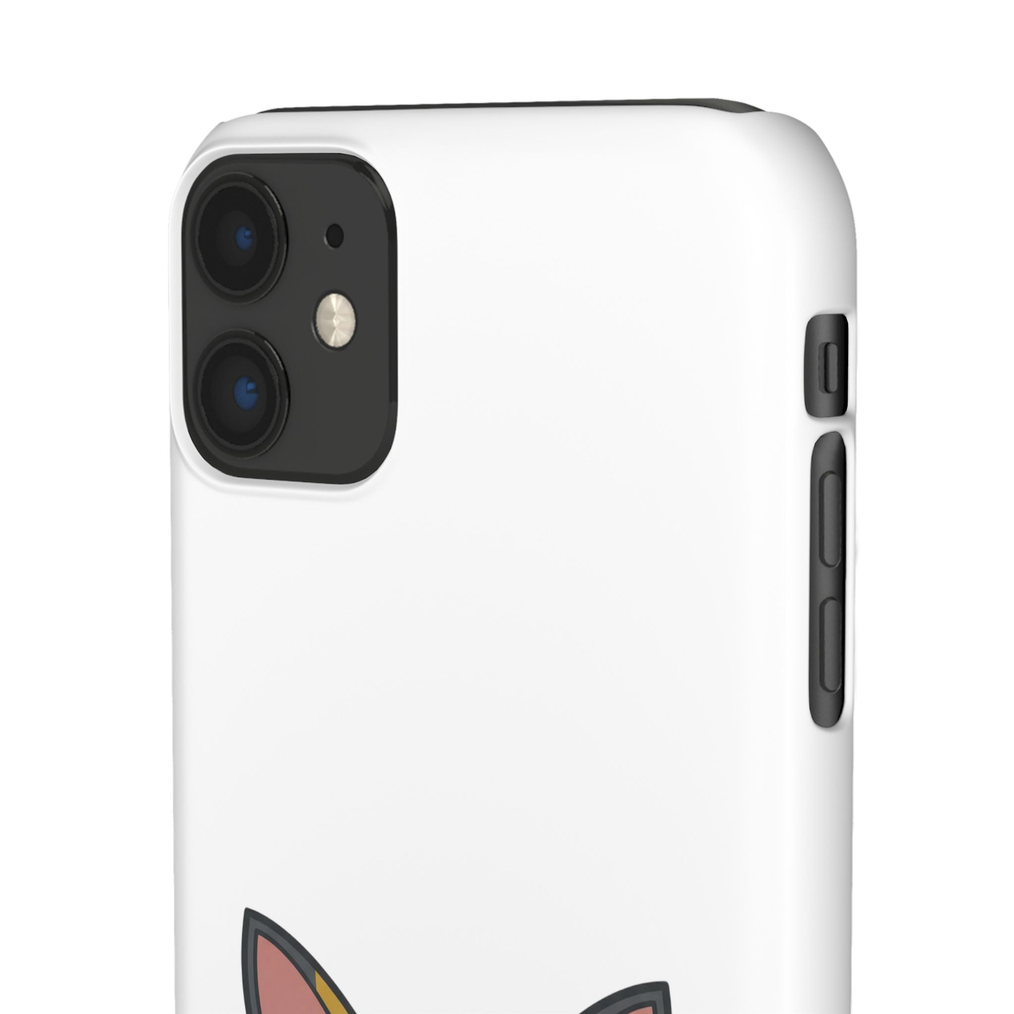 Phone Case — Cute 'for fox sake.' Cartoon Fox Protective Snap Case