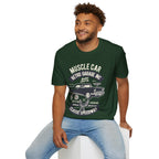 Retro Garage Muscle Car T-Shirt - Classic Speedway Vintage Auto Tee -100% Cotton