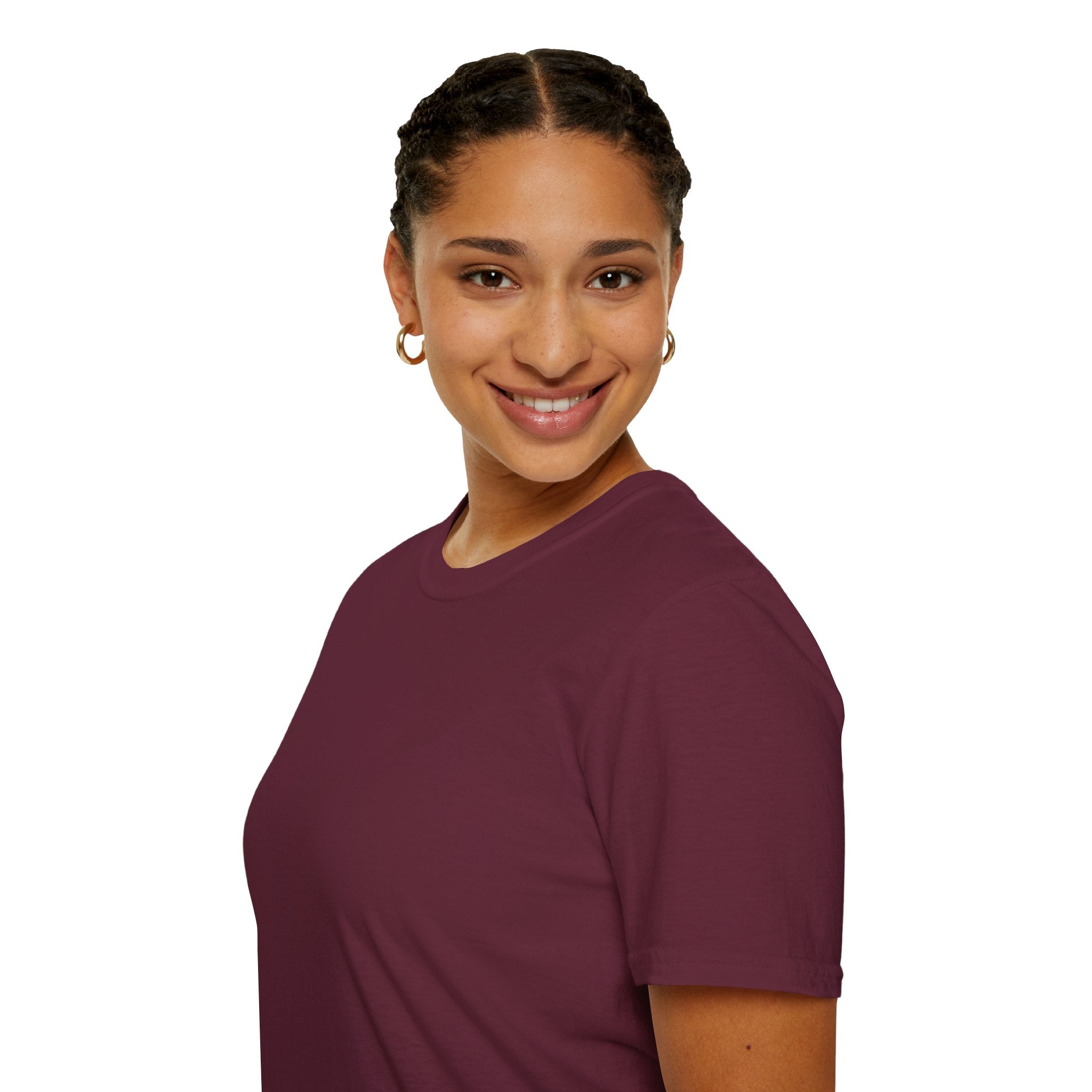 Woman's Plain Tee - Brain Frog Woman's Softstyle Plain T-Shirt - 100% Cotton / Cotton Blend - White / Black / Navy / Grey - 12 colours available