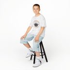 Kids T-Shirt - 'Flight From Above 2017 Fighter Pilot' Vintage Airplane Design - 100% Cotton / Cotton Blend