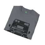 Defender Off-Road Shirt - "Custom Defender" Graphic 4x4 Adventure Tee - 100% Cotton / Cotton Blend