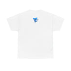 Blue Skeleton Cat Graphic Tee - Cute Creepy Kitty Shirt - 100% Cotton