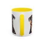 Staffy Dog Portrait Accent Coffee Mug (11/15oz) - Staffordshire Bull Terrier Portrait Mug