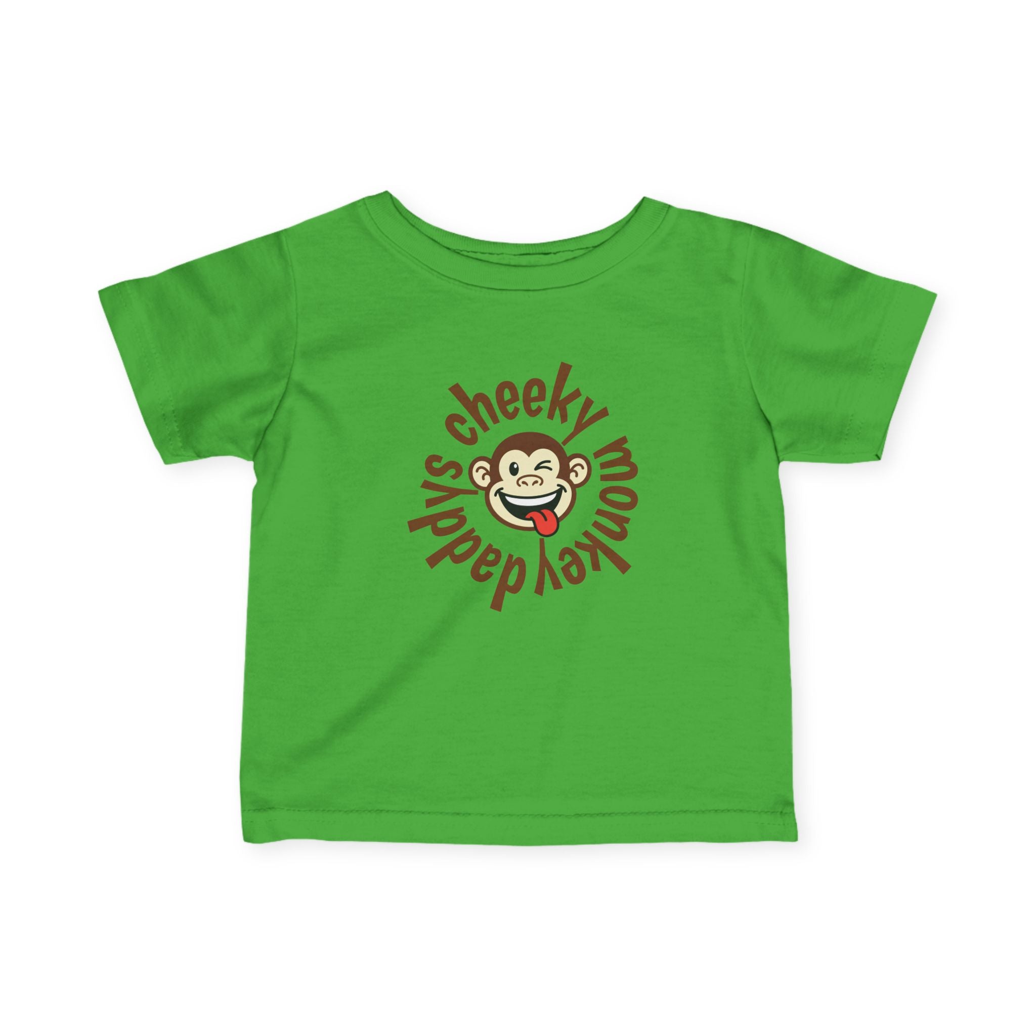 Cute Infant Tshirt - daddys cheeky monkey - Graphic Baby Tee Shirt - 100% Cotton
