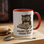 Could I Be Any More Tired Owl Coffee Mug — Funny Tired Owl Ceramic Accent Mug (11/15oz)