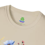 Floral Wildflower Bouquet T-Shirt - Pastel Garden Graphic Tee - 100% Cotton