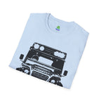 Defender Off-Road Shirt - "Custom Defender" Graphic 4x4 Adventure Tee - 100% Cotton / Cotton Blend