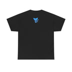Blue Skeleton Cat Graphic Tee - Cute Creepy Kitty Shirt - 100% Cotton