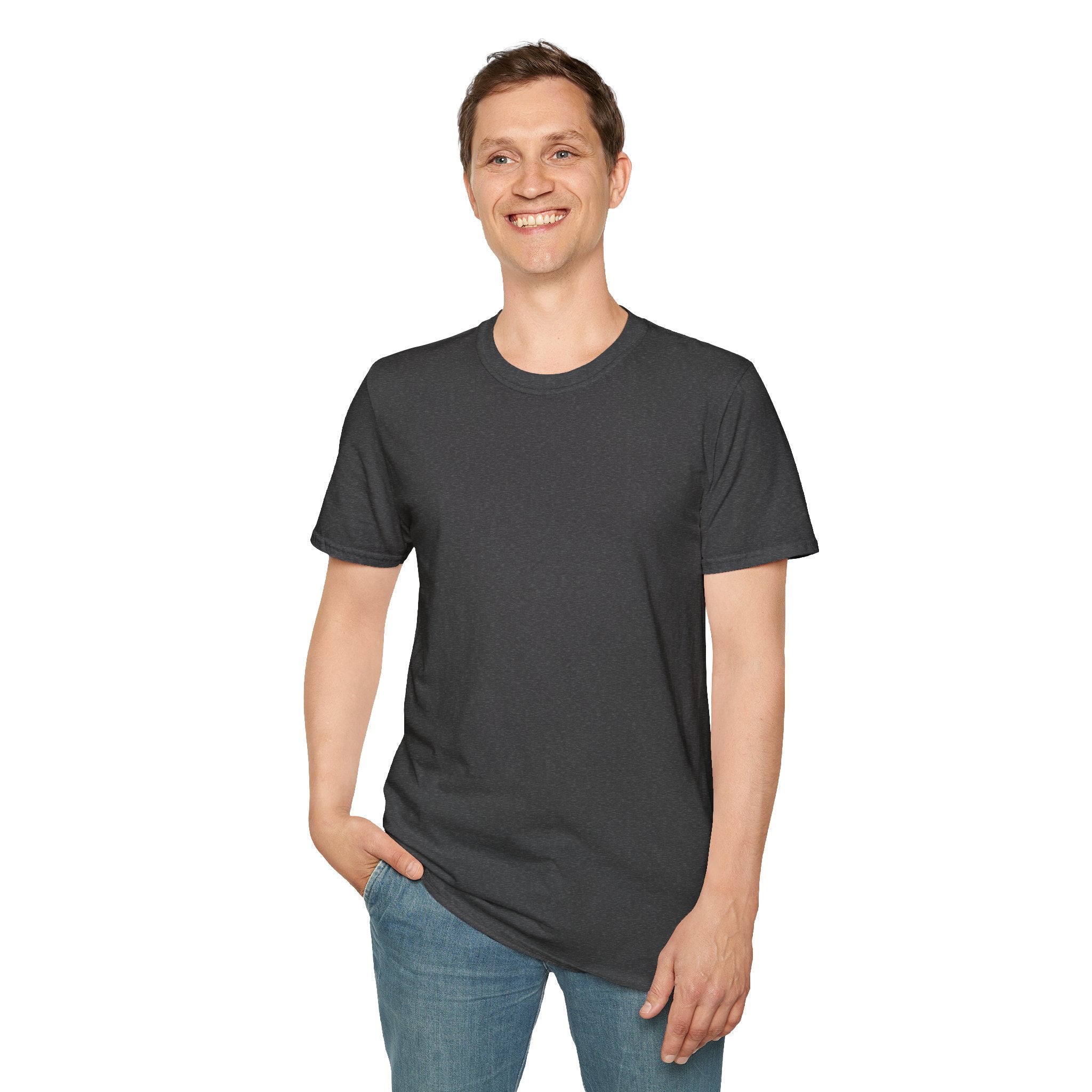 Men's Plain Tee - Brain Frog Men's Softstyle Plain T-Shirt - 100% Cotton / Cotton Blend - Colour Set One (16 Colours)