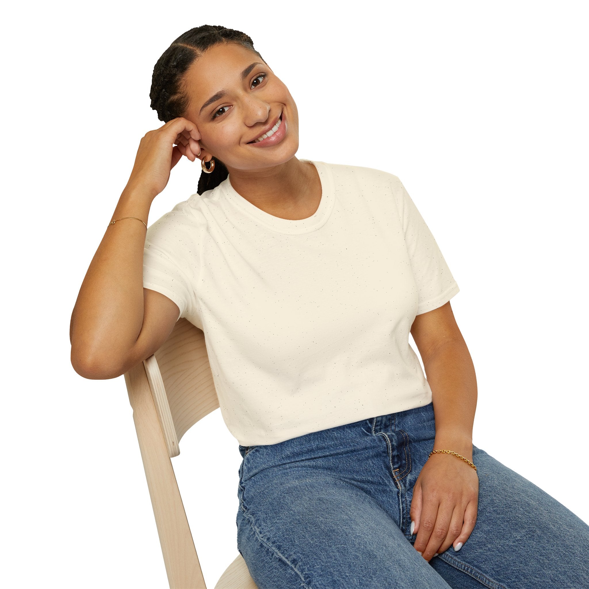 Woman's Plain Tee - Brain Frog Woman's Softstyle Plain T-Shirt - 100% Cotton / Cotton Blend - White / Black / Navy / Grey - 12 colours available