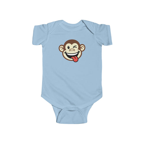 Cheeky Monkey Infant Bodysuit – Cute Tongue-Out Monkey Baby Onesie