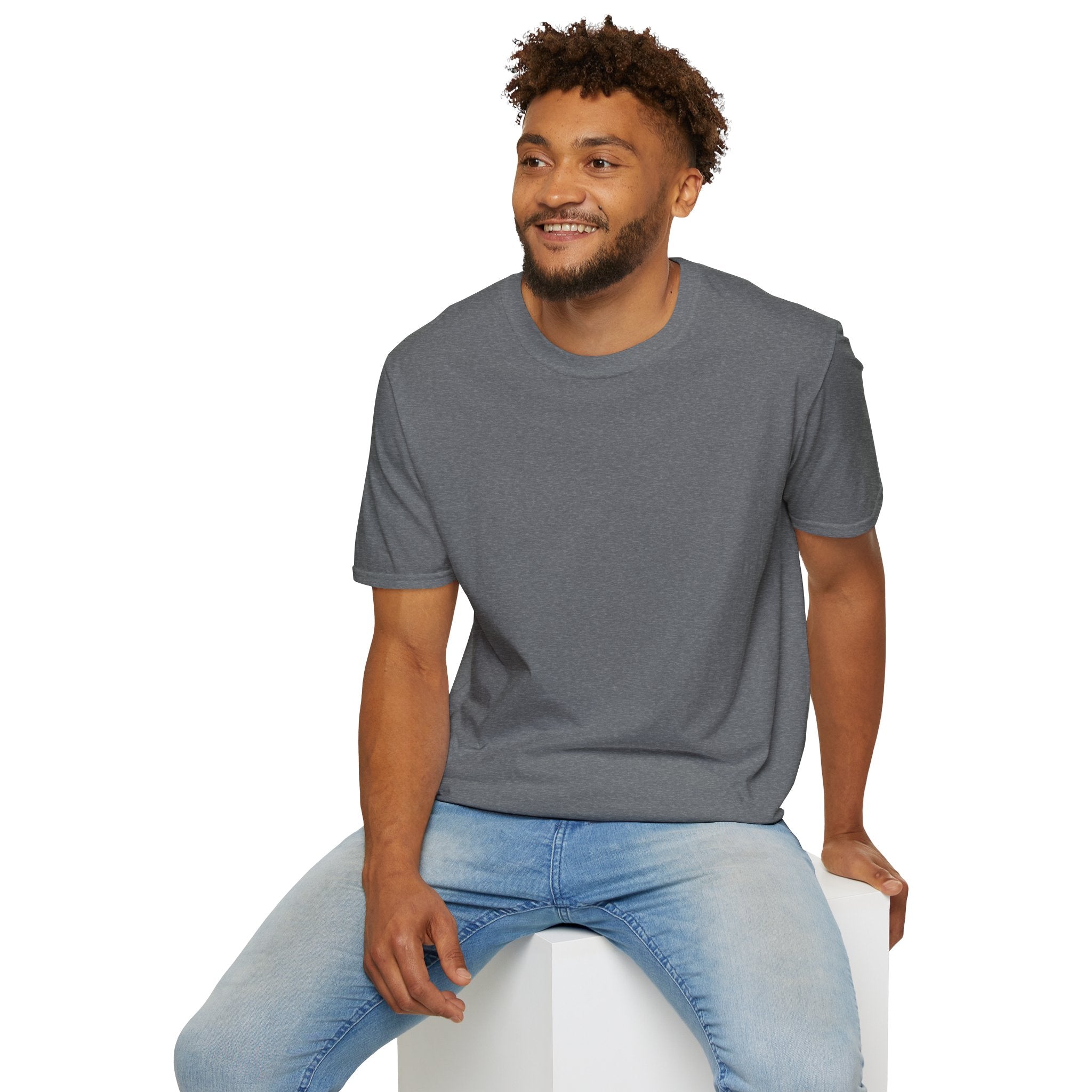 Men's Plain Tee - Brain Frog Men's Softstyle Plain T-Shirt - 100% Cotton / Cotton Blend - Colour Set One (16 Colours)