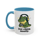 Just Vibing Mostly Mug - Cute Alligator Coffee Cup (11/15oz)