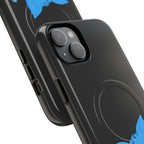Blue Skeleton Cat Tough Magnetic Phone Case | Unique Design to Brain Frog